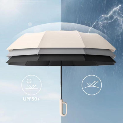 🔥Automatic Folding Umbrella – Windproof, Waterproof & Compact ☔ with Loop Buckle for Everyday Carry 🌬️💧