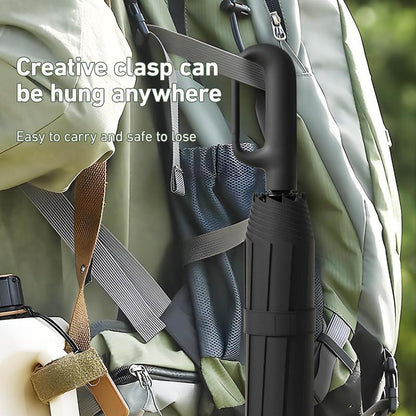🔥Automatic Folding Umbrella – Windproof, Waterproof & Compact ☔ with Loop Buckle for Everyday Carry 🌬️💧