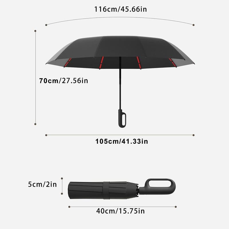🔥Automatic Folding Umbrella – Windproof, Waterproof & Compact ☔ with Loop Buckle for Everyday Carry 🌬️💧