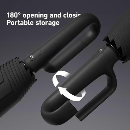 🔥Automatic Folding Umbrella – Windproof, Waterproof & Compact ☔ with Loop Buckle for Everyday Carry 🌬️💧